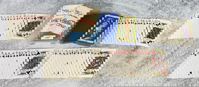 1928 Coca Cola Playing Cards Bobbed Hair Girl