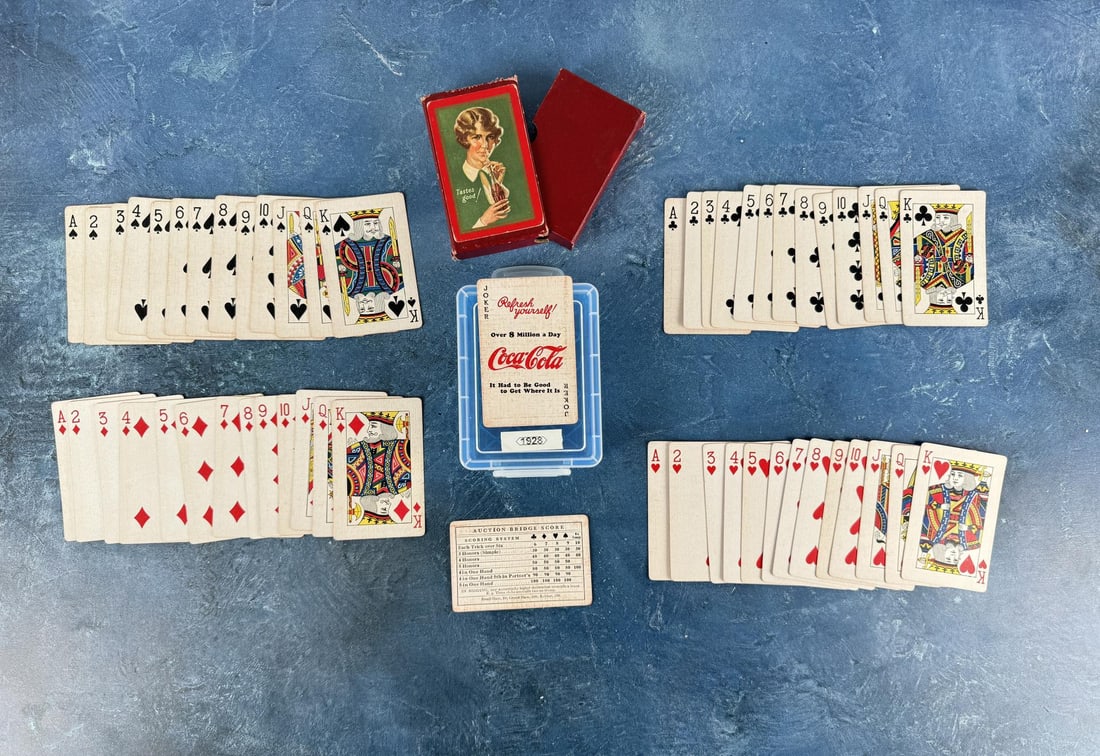 1928 Coca Cola Playing Cards Bobbed Hair Girl (1 of 4)