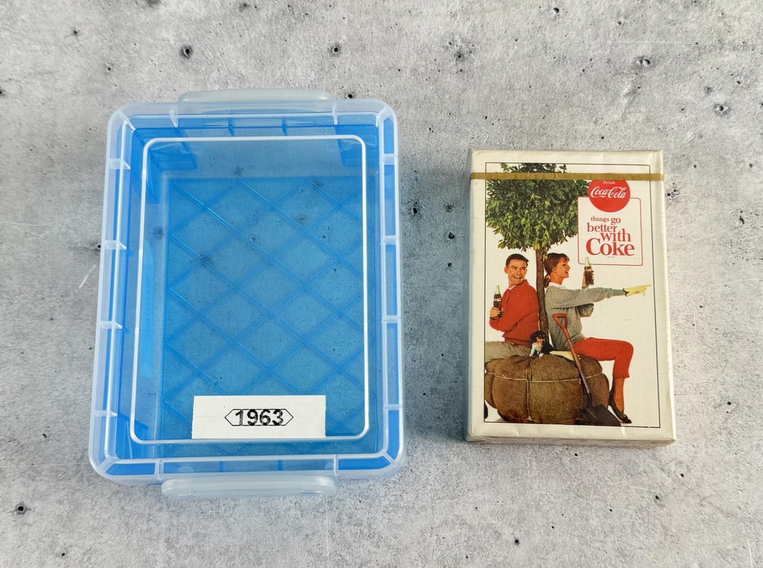 1963 Coca Cola Playing Cards: Sealed.