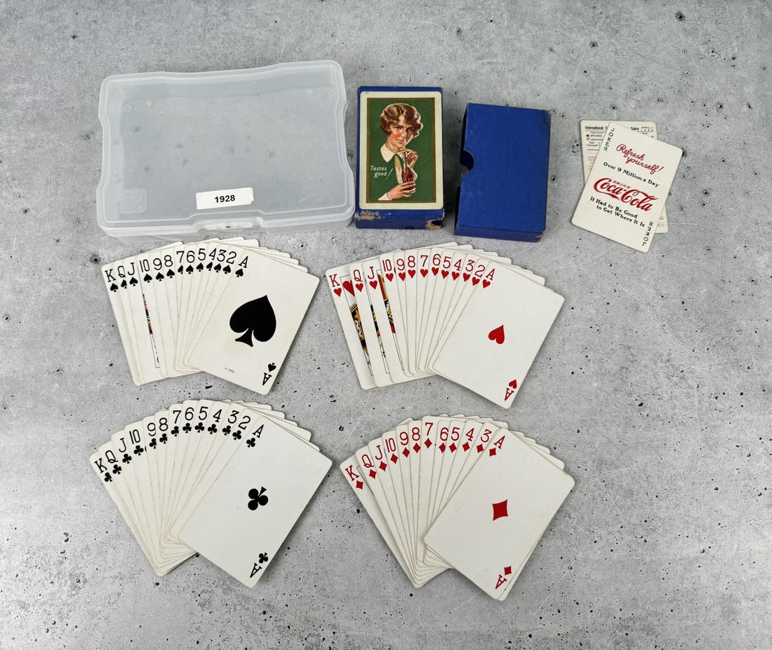 1928 Coca Cola Playing Cards Bobbed Hair Girl (1 of 4)