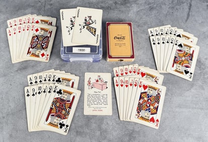 1938 Hund & Eger Coca Cola Pinochle Cards