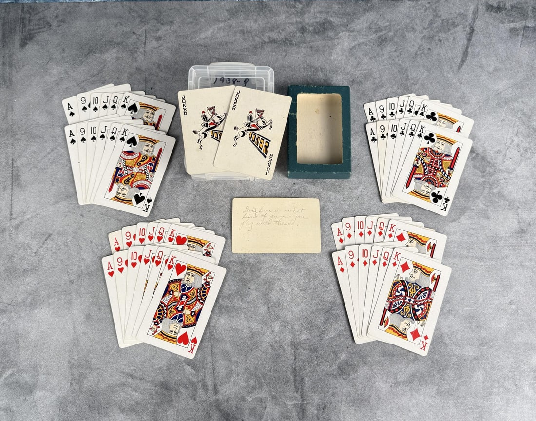 1938 Coca Cola Pinochle Playing Cards: Complete.