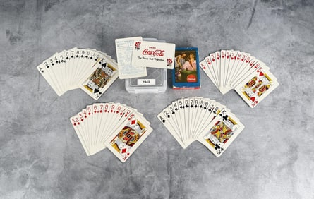 1943 Coca Cola Playing Cards Blue Ballerina