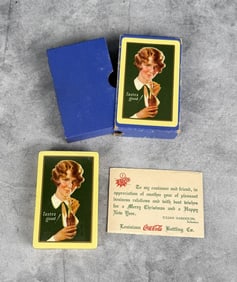 1928 Coca Cola Playing Cards Bobbed Hair Sealed