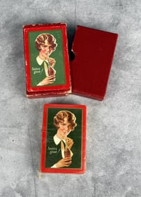 1928 Coca Cola Playing Cards Bobbed Hair Sealed