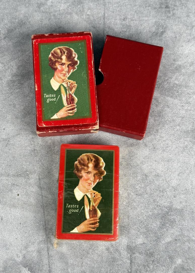 1928 Coca Cola Playing Cards Bobbed Hair Sealed (1 of 6)