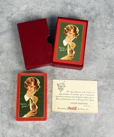 1928 Coca Cola Playing Cards Bobbed Hair Sealed