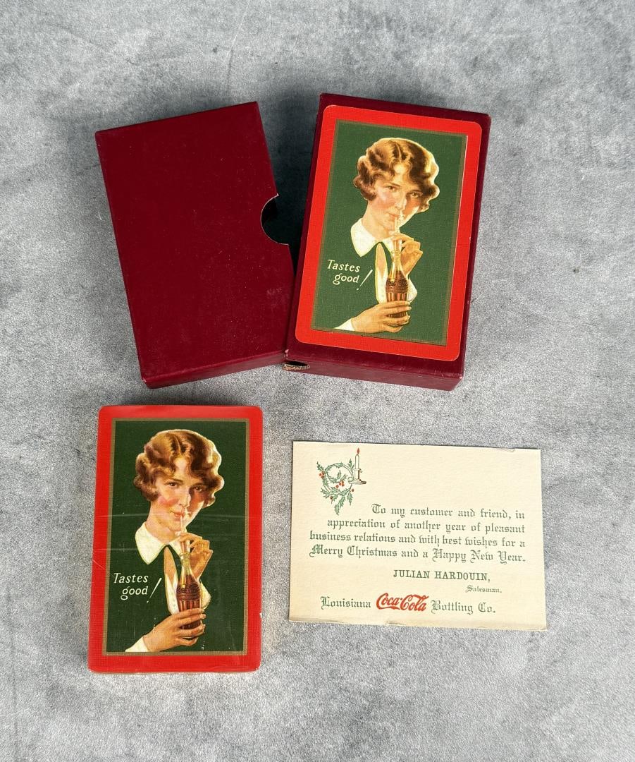 1928 Coca Cola Playing Cards Bobbed Hair Sealed (1 of 5)