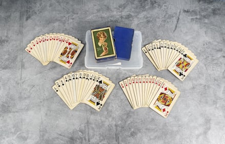 1928 Coca Cola Playing Cards Bobbed Hair Girl
