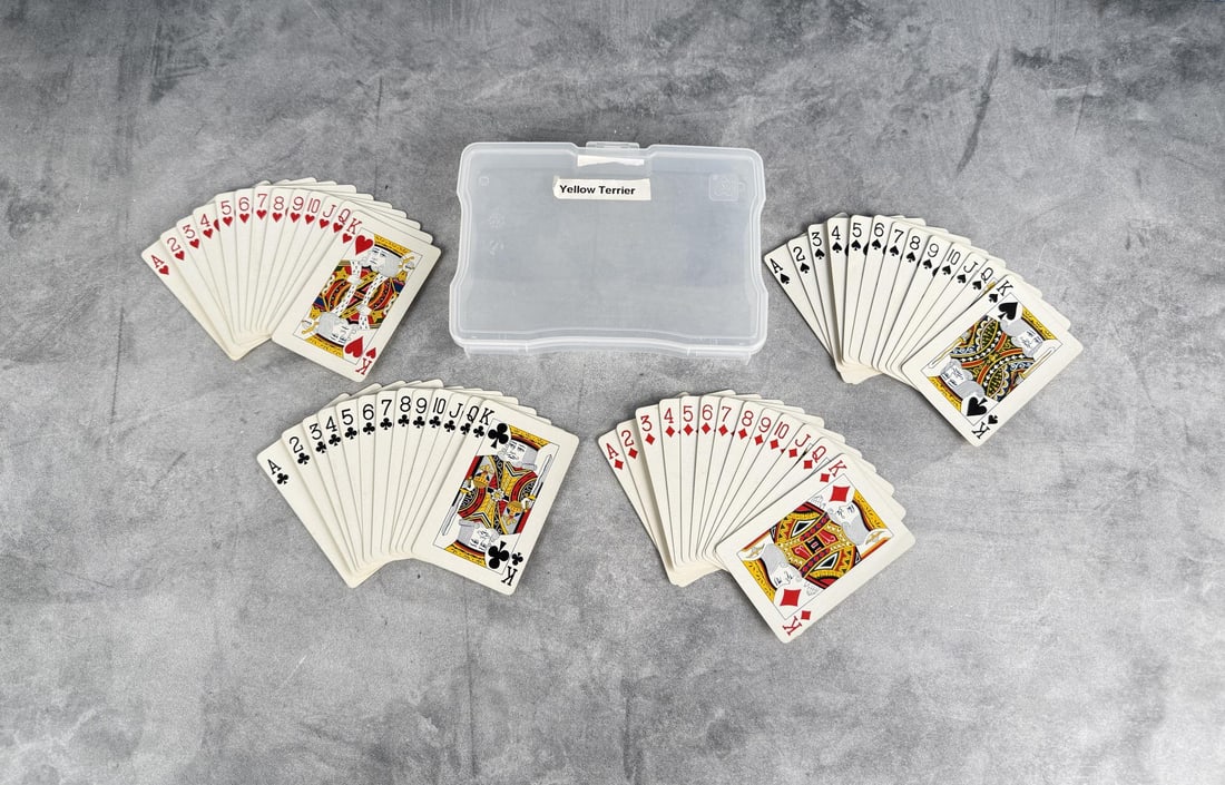 1943 Coca Cola Playing Cards Yellow Lady & Dog (1 of 3)