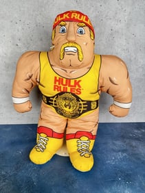 1990 Tonka Hulk Hogan Wrestling Plush Toy Pillow