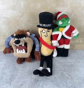 Group Of Plush Character Toys