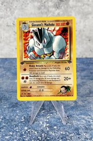 Pokemon Gym Challenge Giovanni's Machoke Card