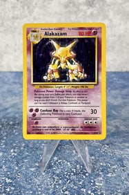 Pokemon Base Set Alakazam Card