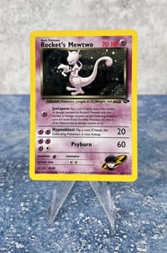 Pokemon Gym Challenge Rocket's Mewtwo Card