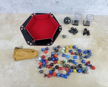 Collection of Dungeons & Dragons Dice