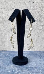 14k Gold and Freshwater Pearl Earrings