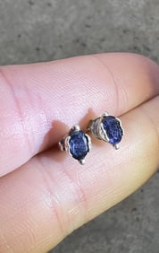 Sterling Silver Sapphire Earrings