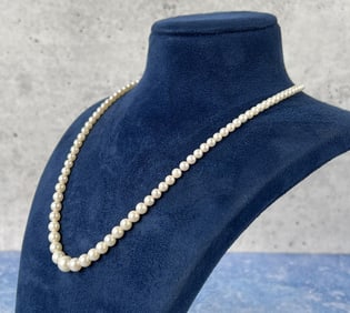 Cultured Pearl Necklace 10k Gold Clasp
