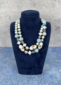 Japanese Murano Glass Beaded Necklace