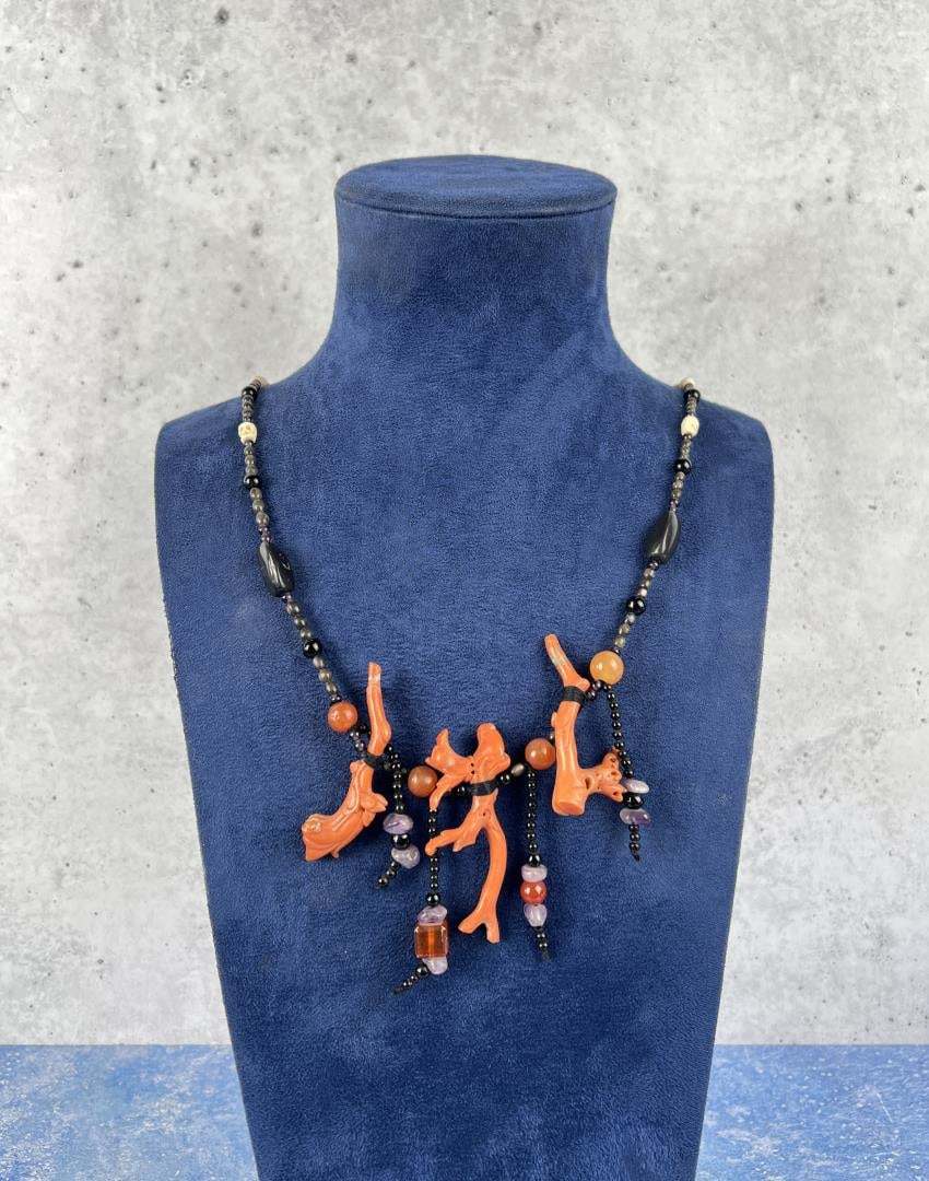 Chinese Red Branch Coral Necklace (1 of 3)