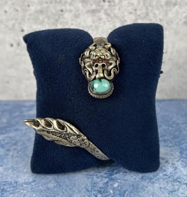 Tibetan Turquoise Dragon Bracelet