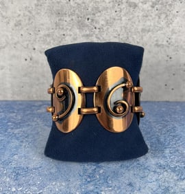 Mid Century Modern Copper Bracelet