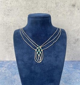 Navajo Liquid Sterling Silver Necklace