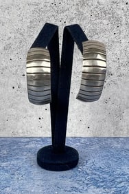 Wilbur Tracy Navajo Sterling Silver Earrings