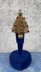 Costume Jewelry Rhinestone Tree Brooch