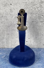 Beau Sterling Silver Candlestick Phone Brooch