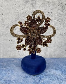 2006 Avon 35 Years Rhinestone Costume Brooch