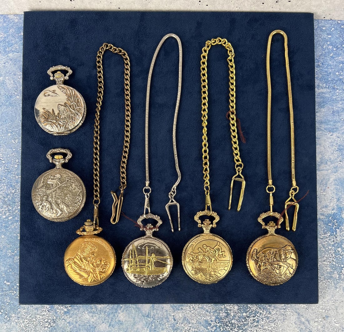 Collection of Pocket Watches: Need batteries.