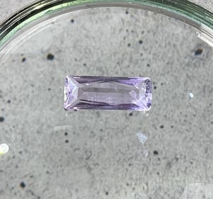 4ct Baguette Cut Iolite Gem Stone