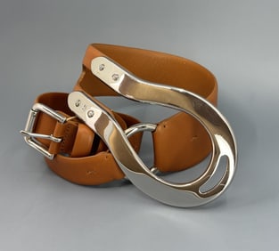 Vintage Ralph Lauren Leather Horseshoe Belt