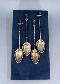 Japanese Sterling Silver Spoons