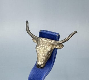 Sterling Silver Steer Head