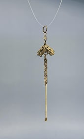 Chinese Sterling Silver Chatelaine Hair Pin