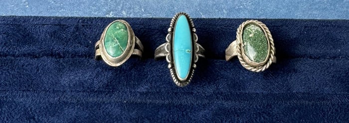 Navajo Sterling Silver Turquoise Rings