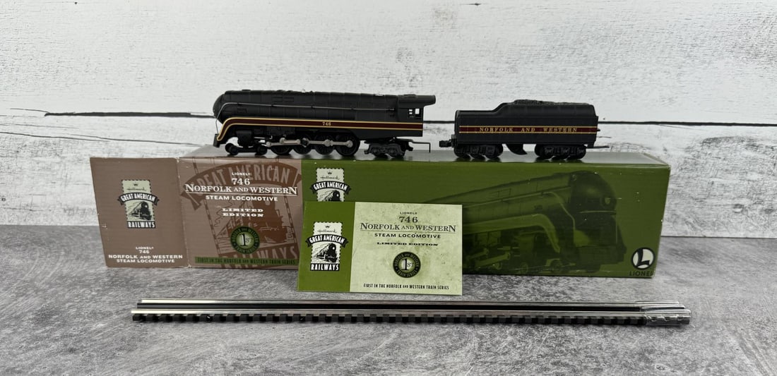 Lionel 746 Norfolk & Western Steam Locomotive: By Hallmark. Static display.