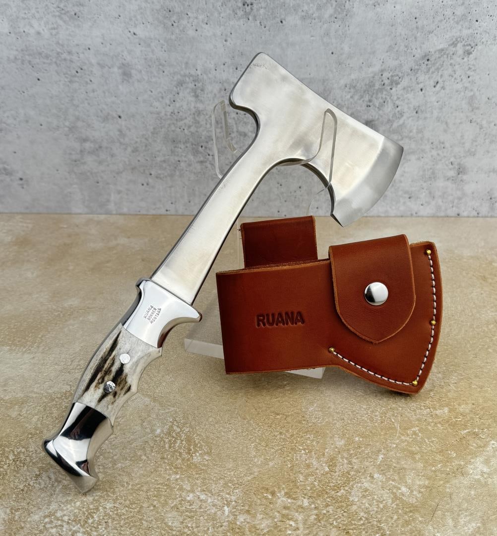 Ruana Bonner Montana Camp Hatchet: 11 1/4" long. Never used or carried