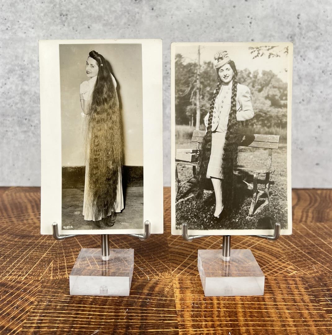 Hanka Kelter Autographed Postcards: She worked the sideshow for Ringling Bros Circus.