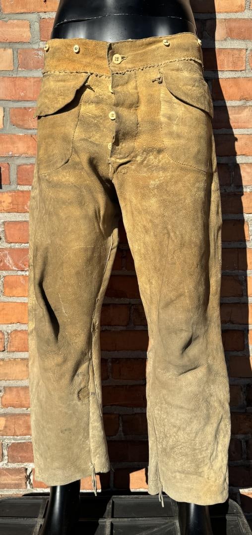 Crow Native American Indian Leather Pants (1 of 4)