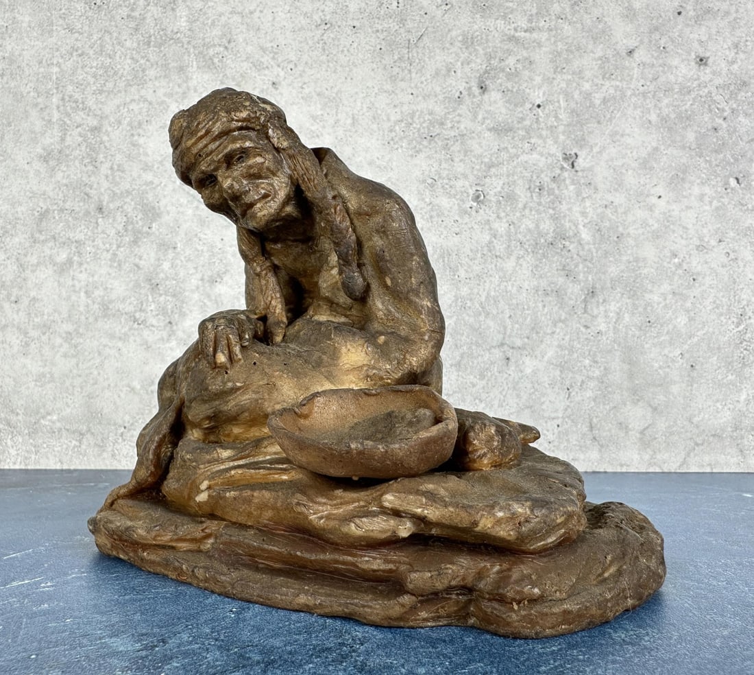 Lenny Bay Montana Wax Sculpture Of Indian Woman (1 of 7)