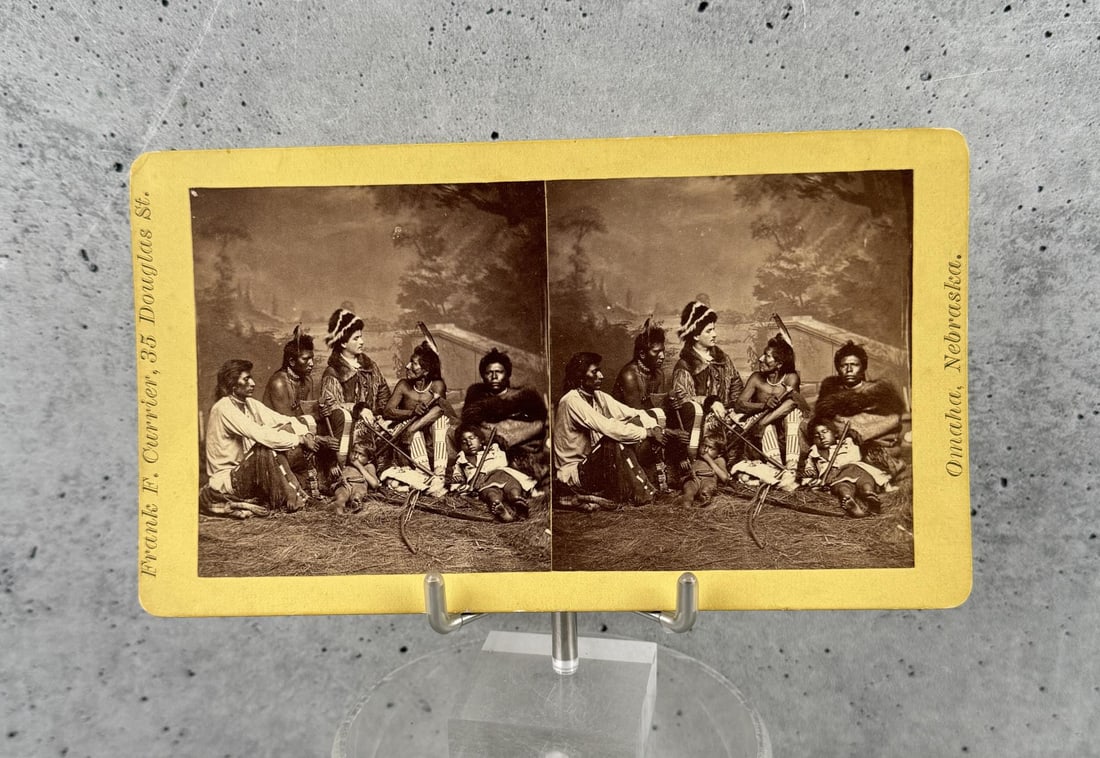 Pawnee Chiefs With Julius Meyer Stereoview (1 of 4)