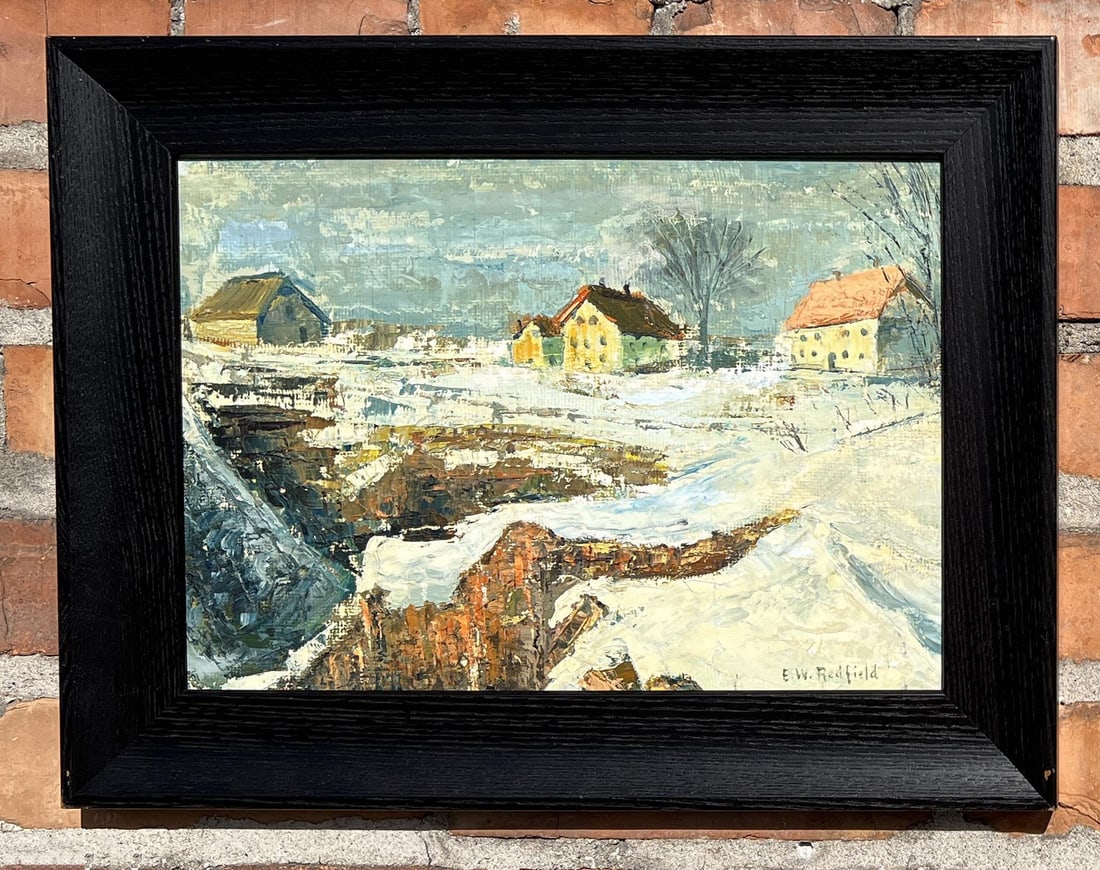 Edward Willis Redfield Oil on Board Painting (1 of 4)