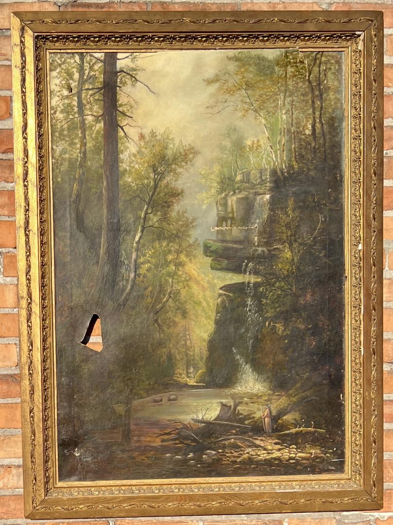 Thomas Hill Yosemite Valley Oil on Canvas Painting (1 of 13)