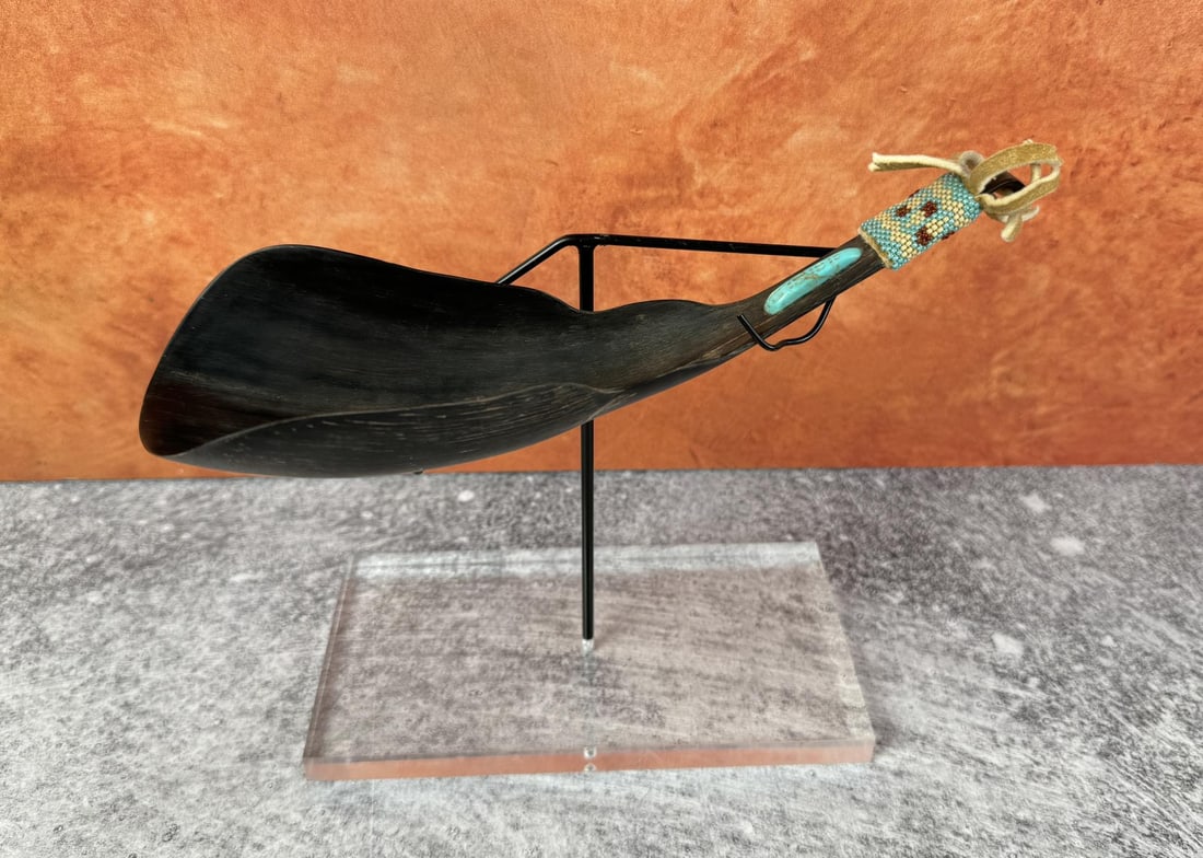 Native American Indian Beaded Horn Spoon (1 of 8)