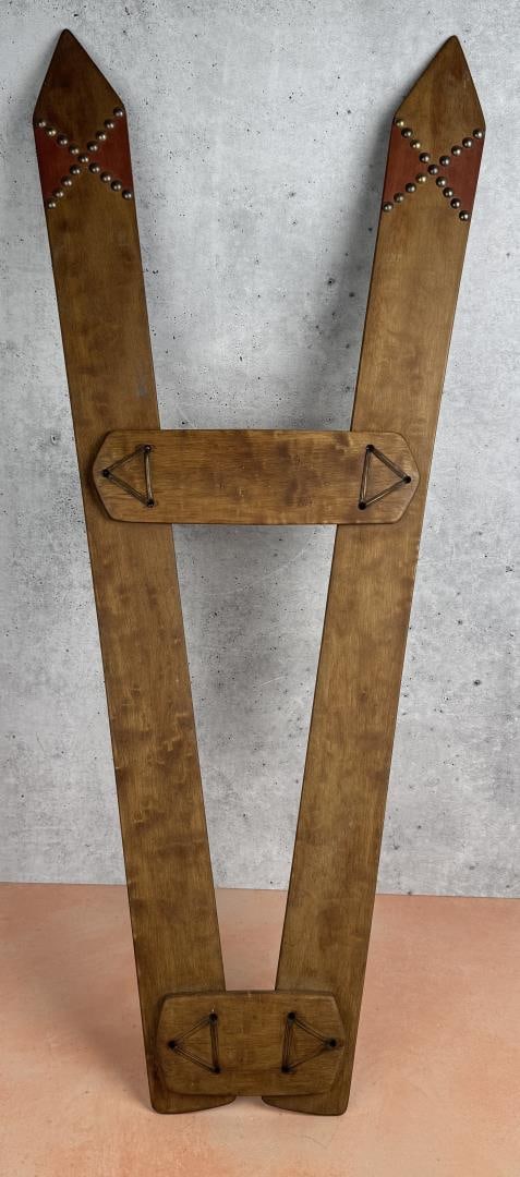 Native American Indian Tacked Painted Cradleboard (1 of 3)