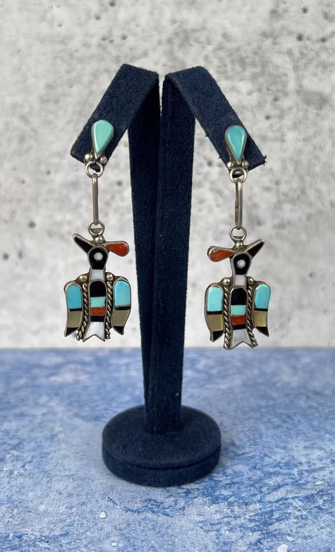 Linette Laiwakete Zuni Thunderbird Earrings (1 of 3)